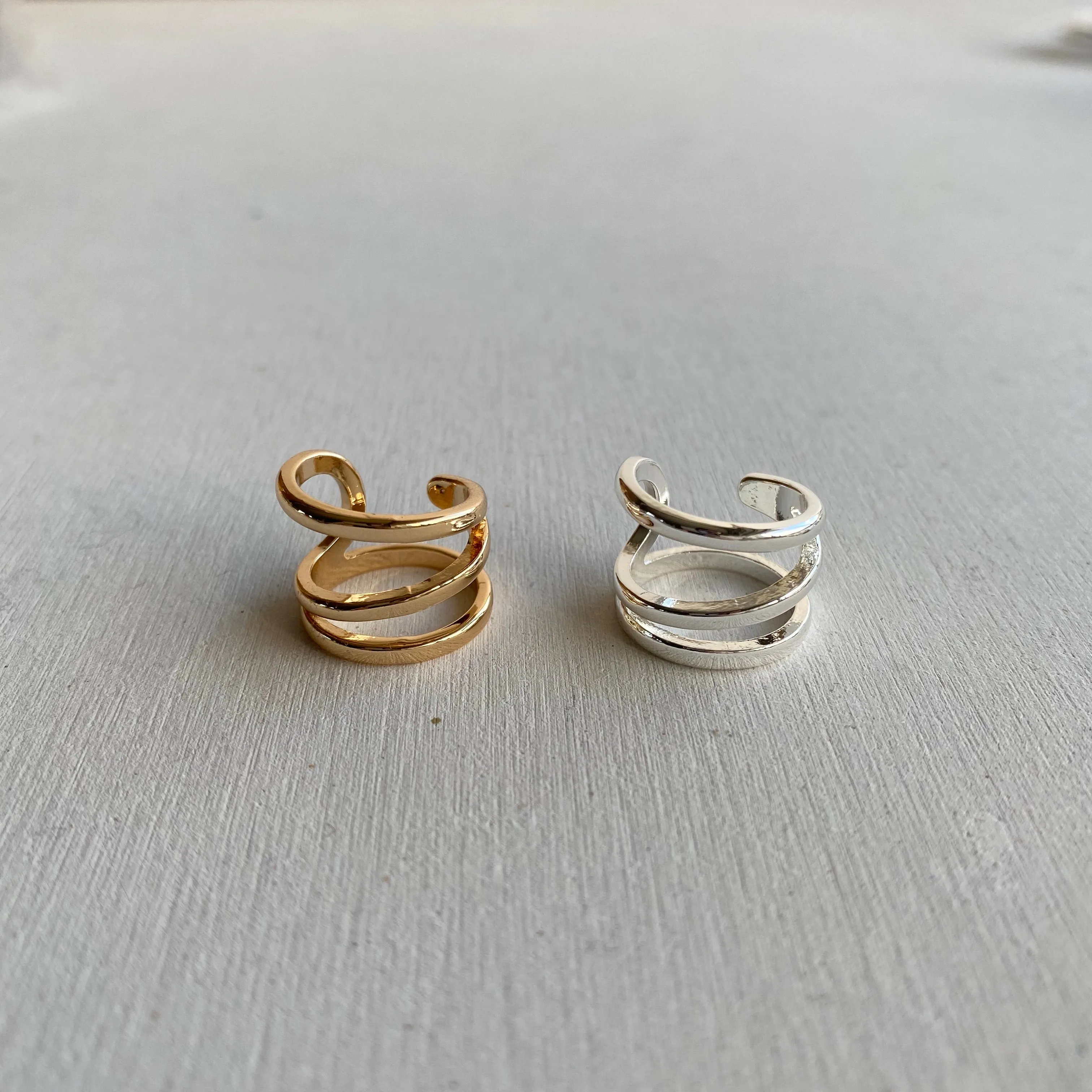 luxury overlap pinkie ring
