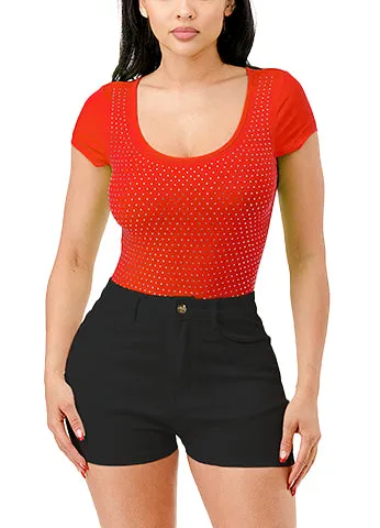 LUXURY RHINESTONE BODYSUIT(MMT5004) <Bundle>