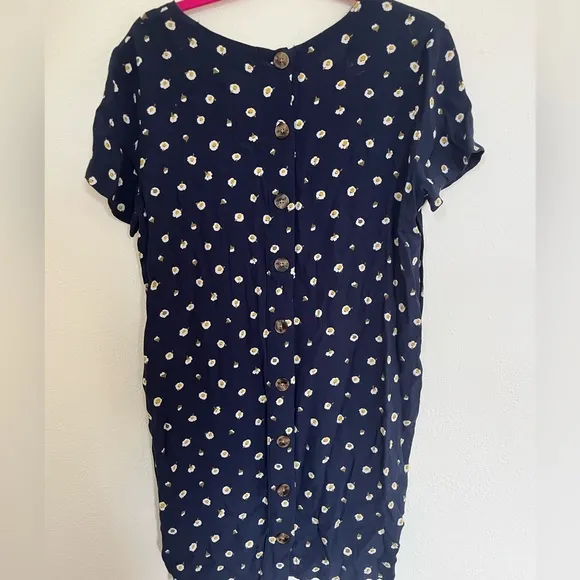 Madewell Button Back Easy Dress in Daisy Dots Size Small