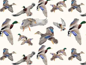 Mallards in flight top knot headband