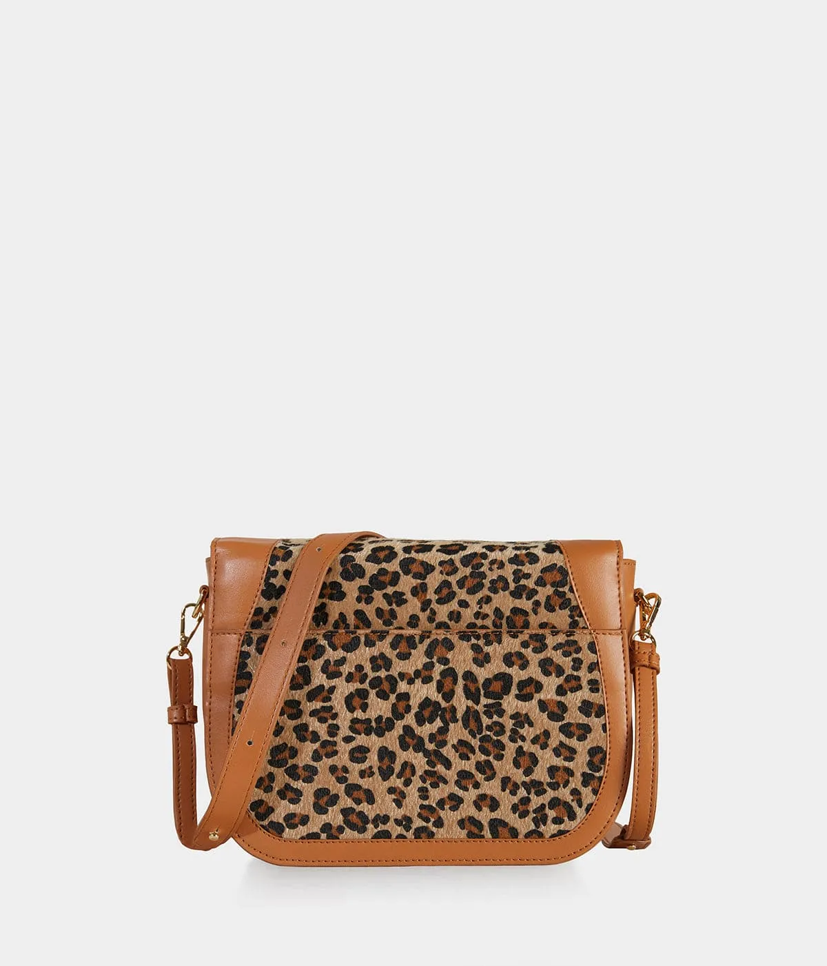 Marilyn Amazon Apple Skin Vegan Leather Crossbody | Leopard