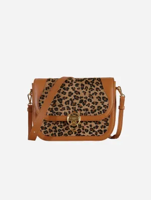 Marilyn Amazon Apple Skin Vegan Leather Crossbody | Leopard