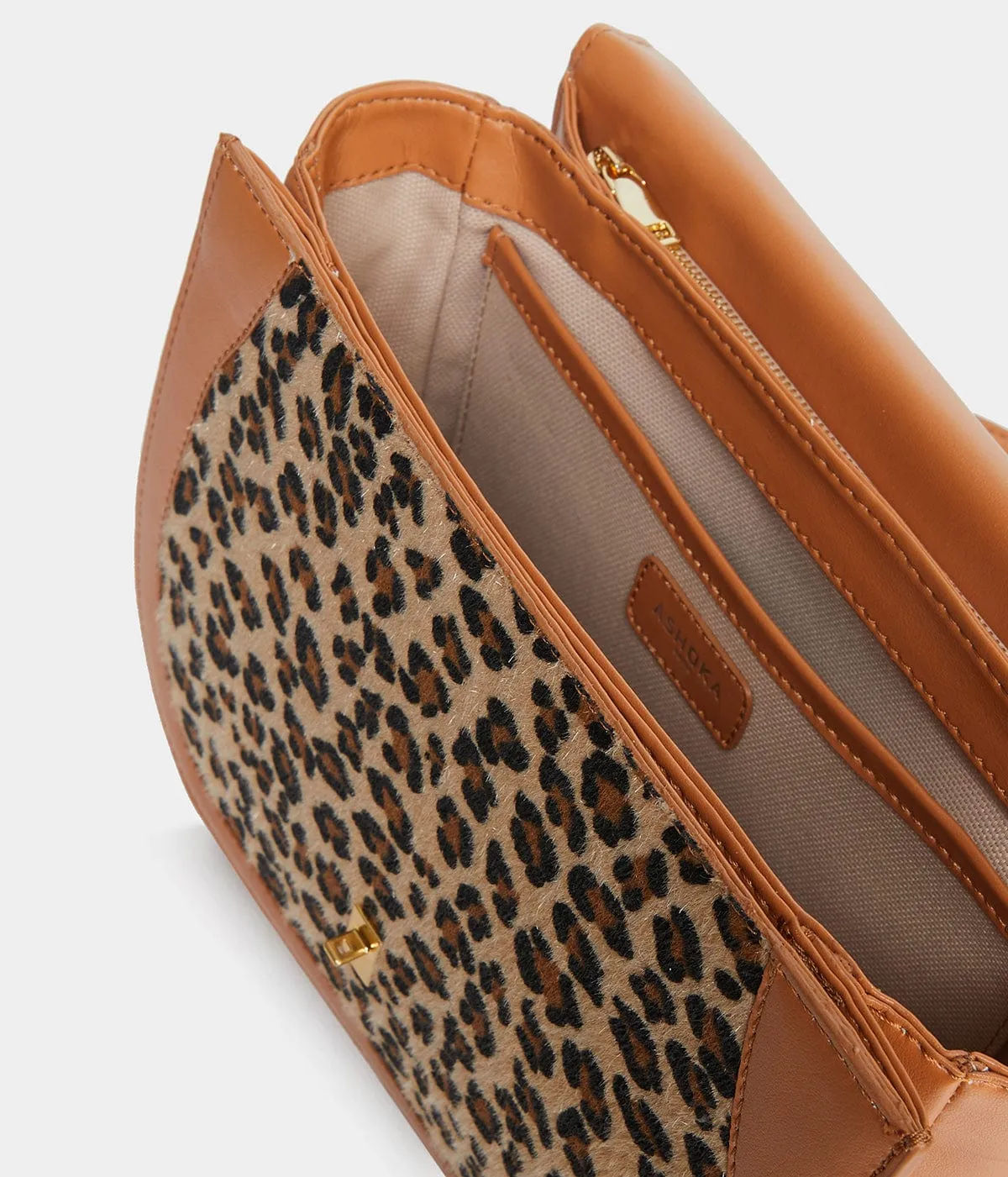 Marilyn Amazon Apple Skin Vegan Leather Crossbody | Leopard
