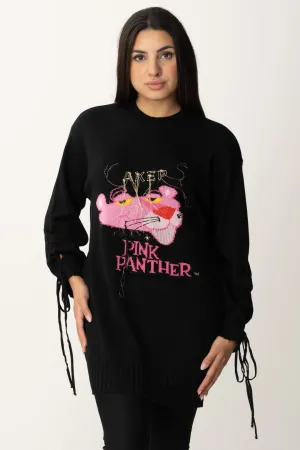 Maxi Pullover Pink Panter con Laccetti