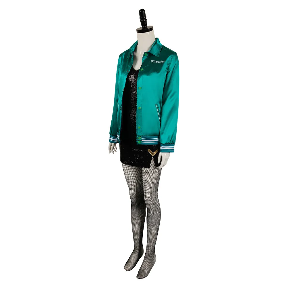Maxine Green Black Set Cosplay Costume Outfits Halloween Carnival Suit