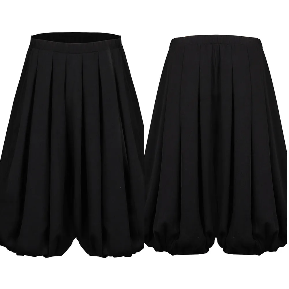 Medieval Renaissance Viking Cosplay Pants Harem Cropped Trousers Halloween Carnival Suit