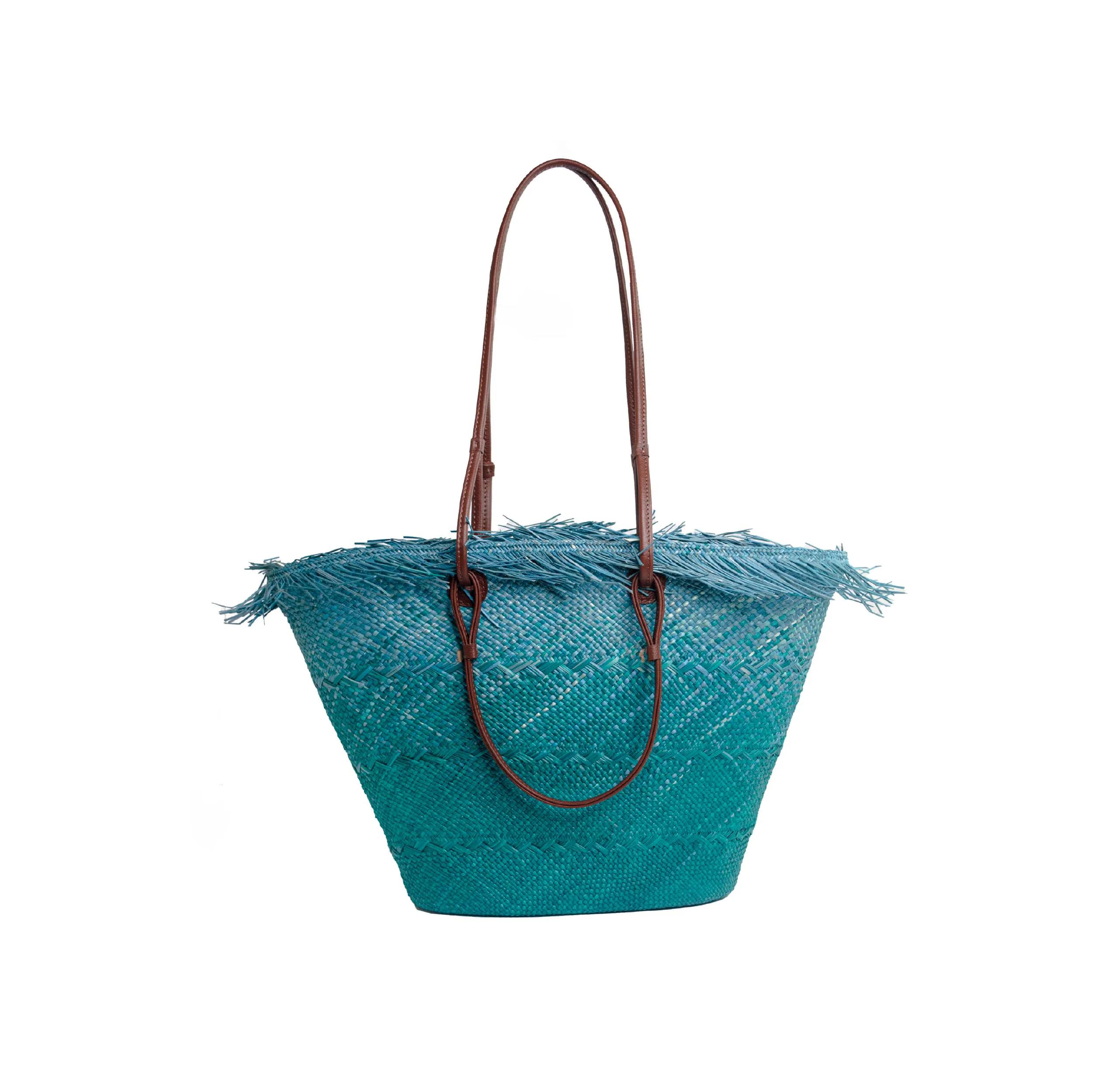 Medium Basket with Frayed Border
