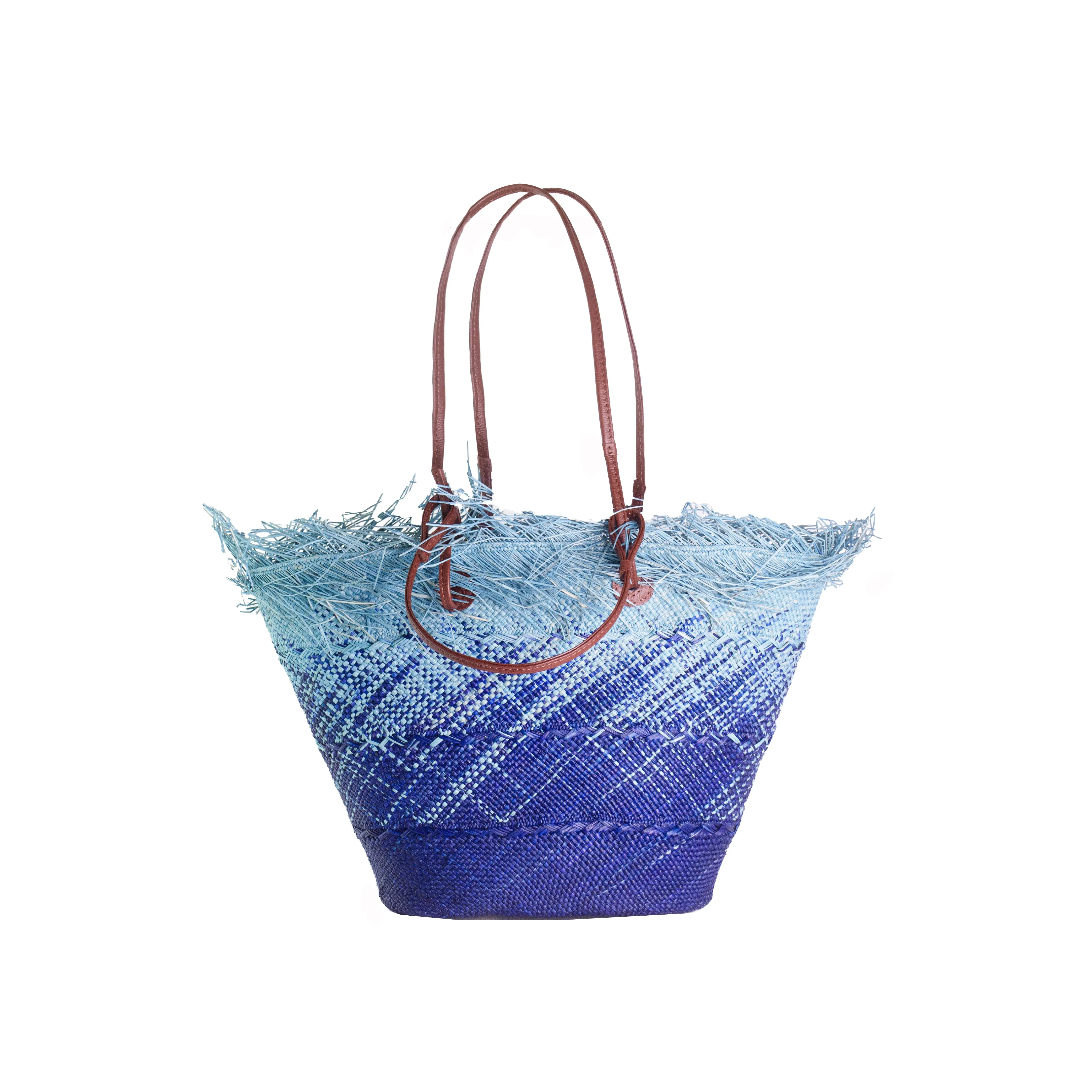 Medium Basket with Frayed Border