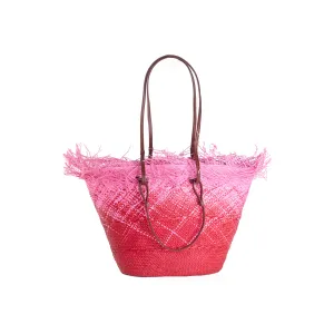 Medium Basket with Frayed Border