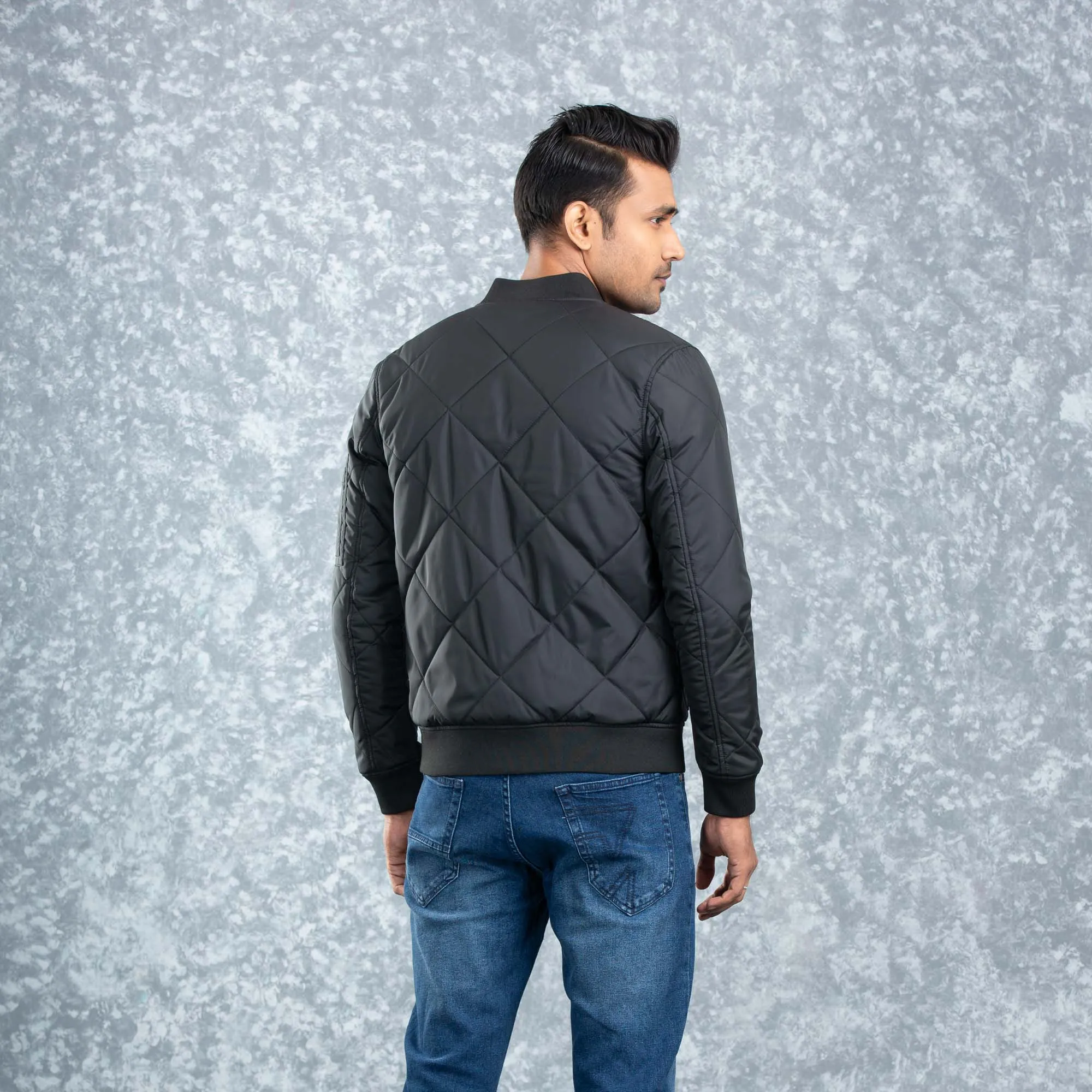 Mens Bomber Jacket- Black