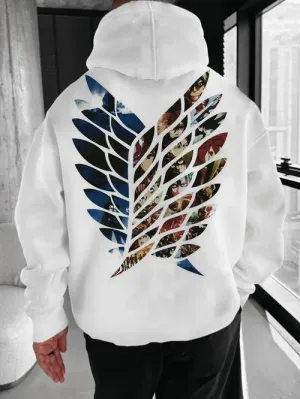 Men's Stylish Comic Print Hoodie