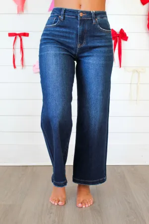 Meredith Wide Leg Jean • Dark Wash