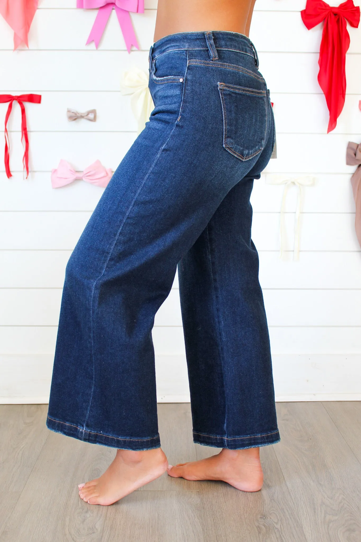 Meredith Wide Leg Jean • Dark Wash