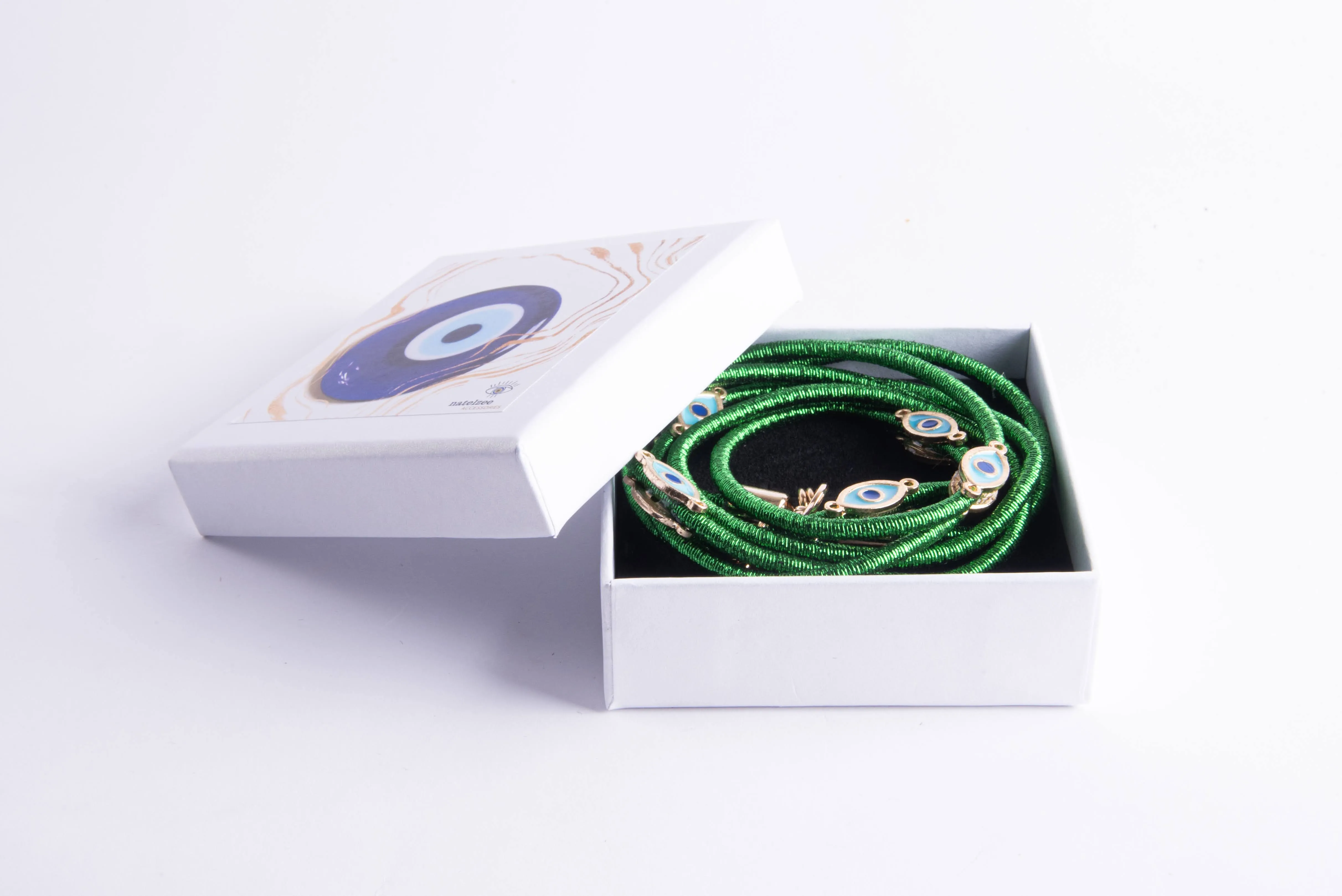 Metallic Crossbody Lanyard-Green
