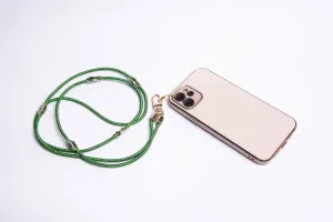 Metallic Crossbody Lanyard-Green