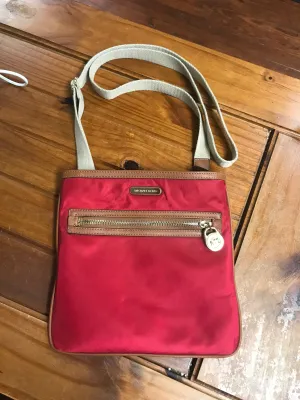 Michael Kors Red Nylon Crossbody