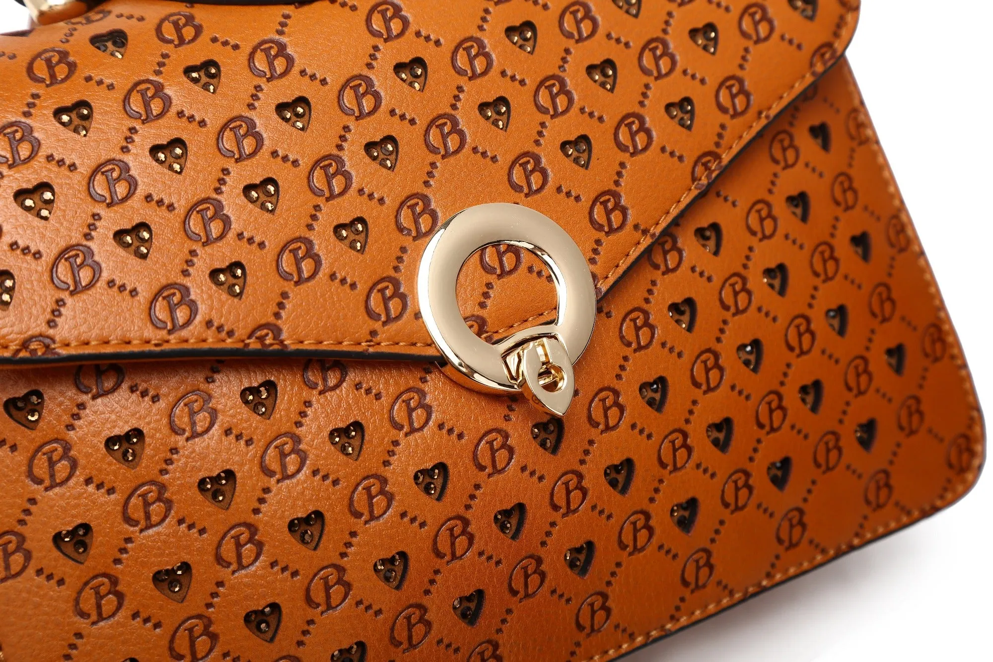 Millionaire Gem Crystal Engraved Crossbody Evening Bag [ROS3501]