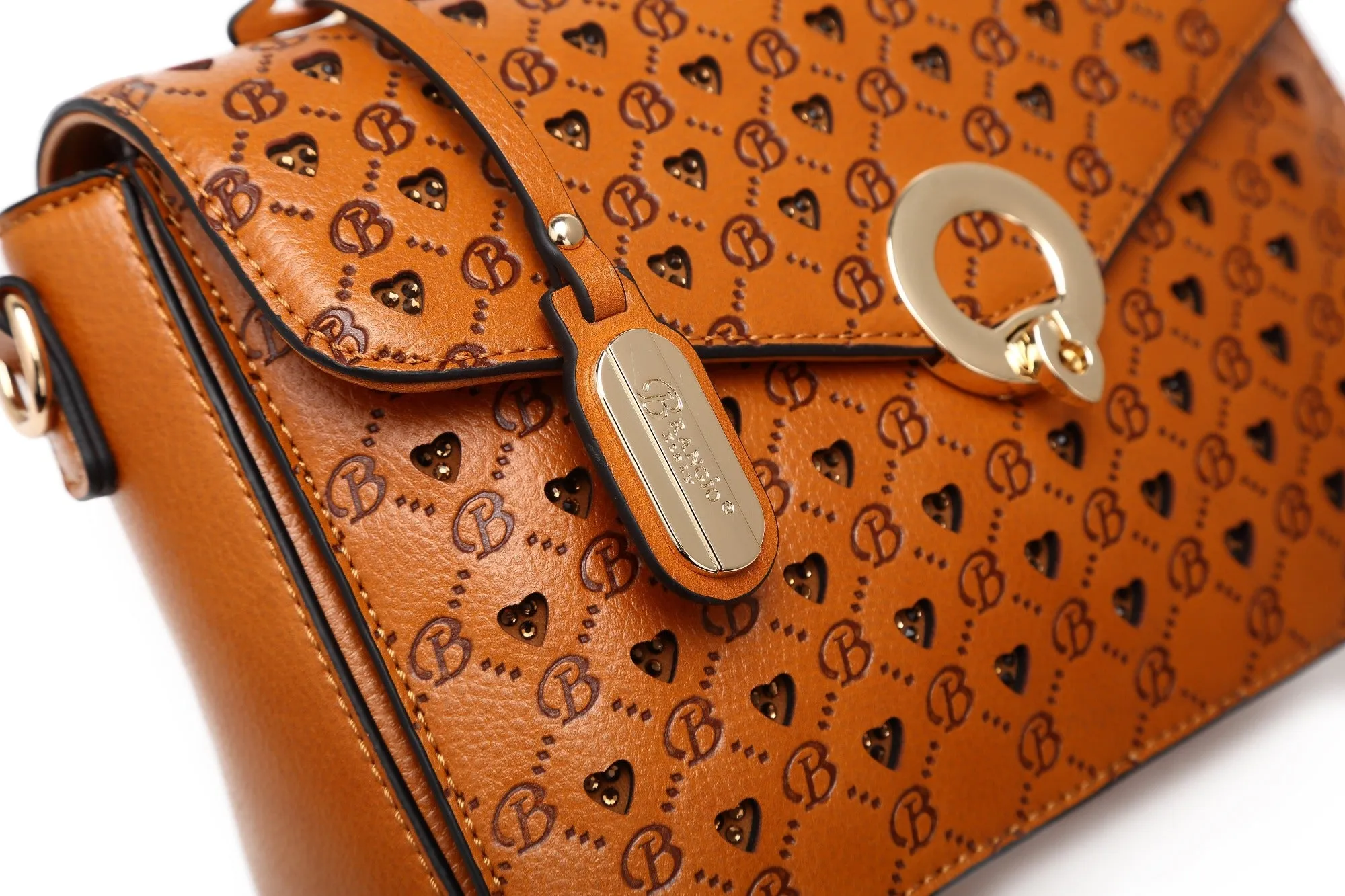Millionaire Gem Crystal Engraved Crossbody Evening Bag [ROS3501]