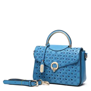 Millionaire Gem Crystal Engraved Crossbody Evening Bag [ROS3501]