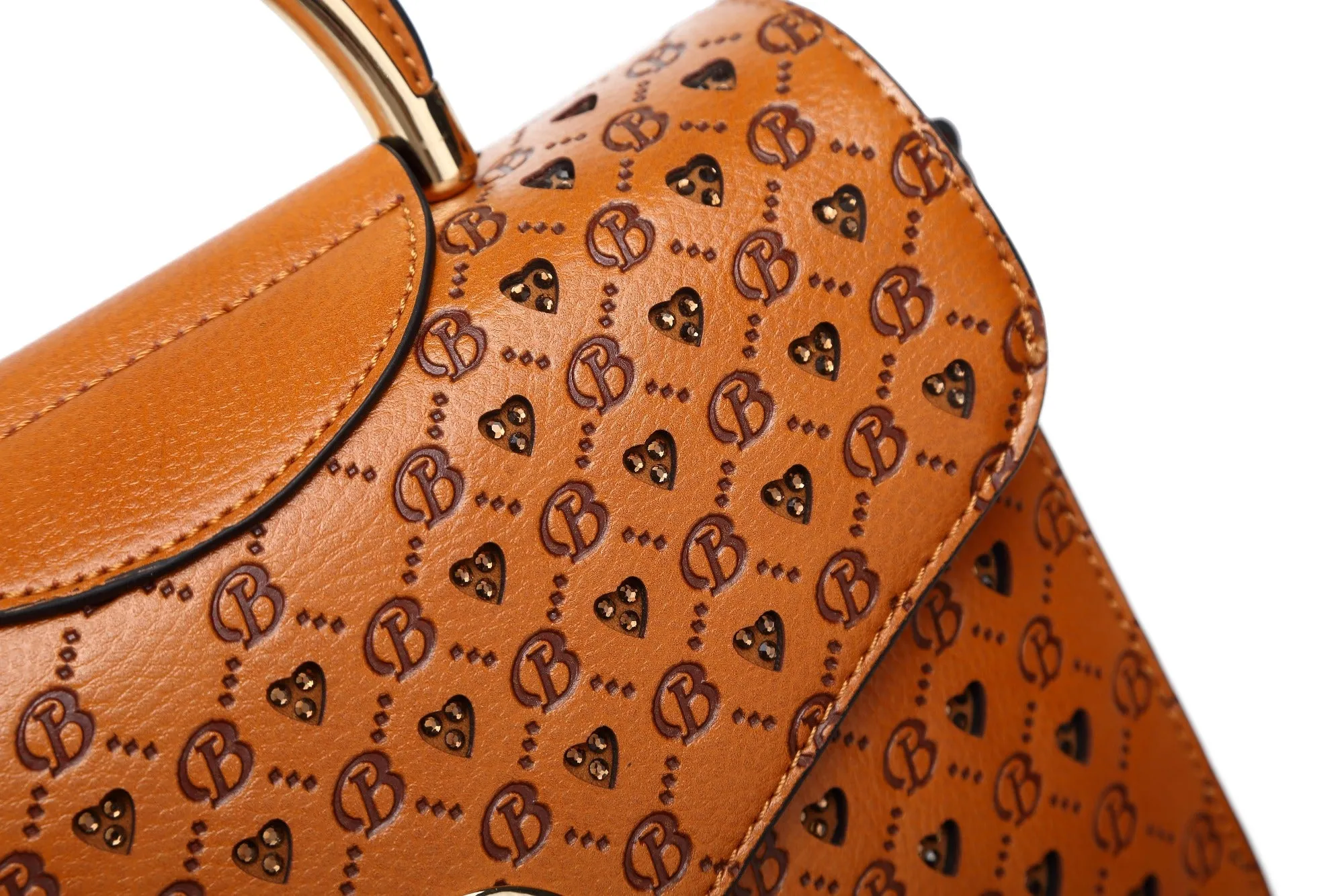 Millionaire Gem Crystal Engraved Crossbody Evening Bag [ROS3501]