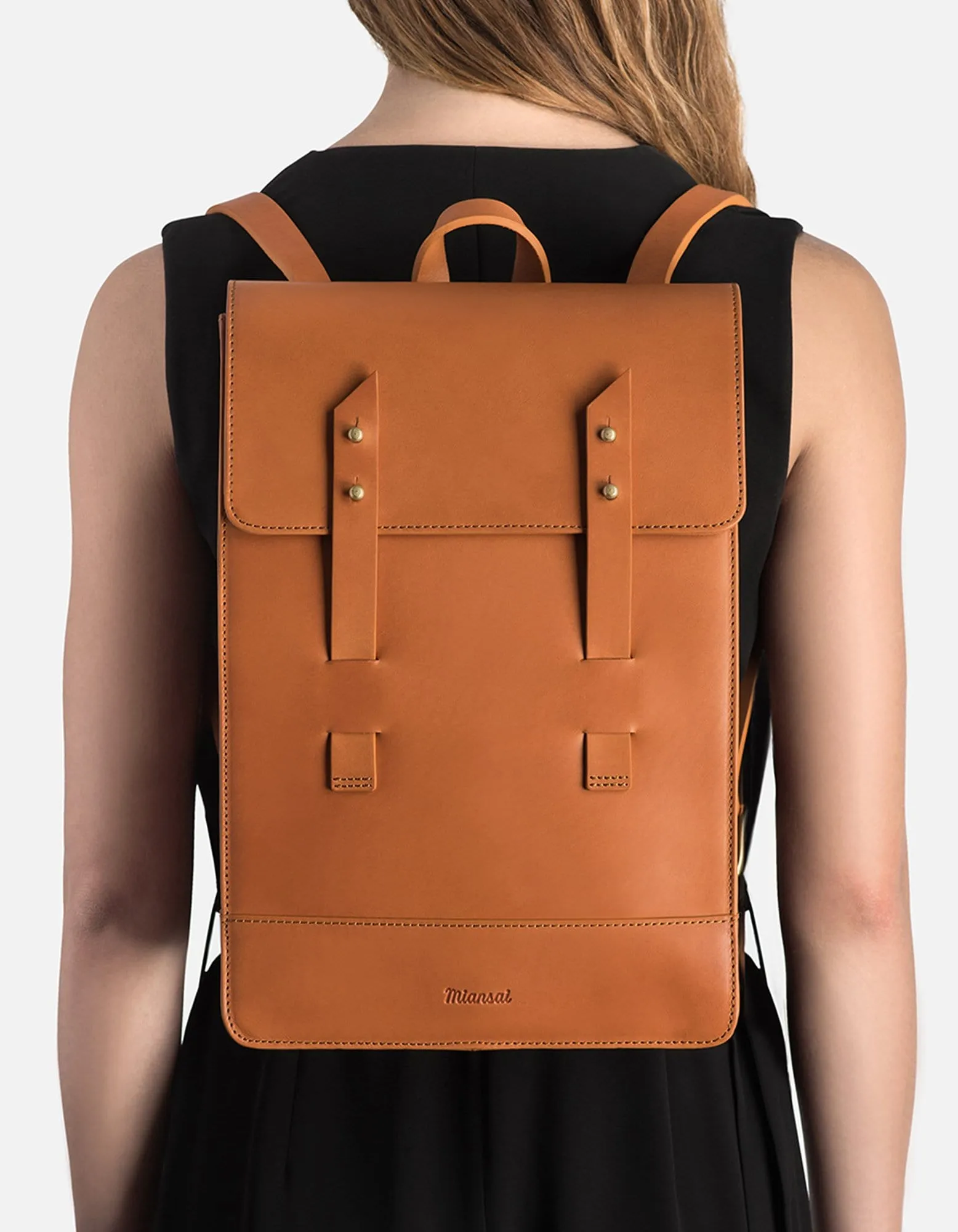 Mini Harbour Rucksack, Vintage Cognac