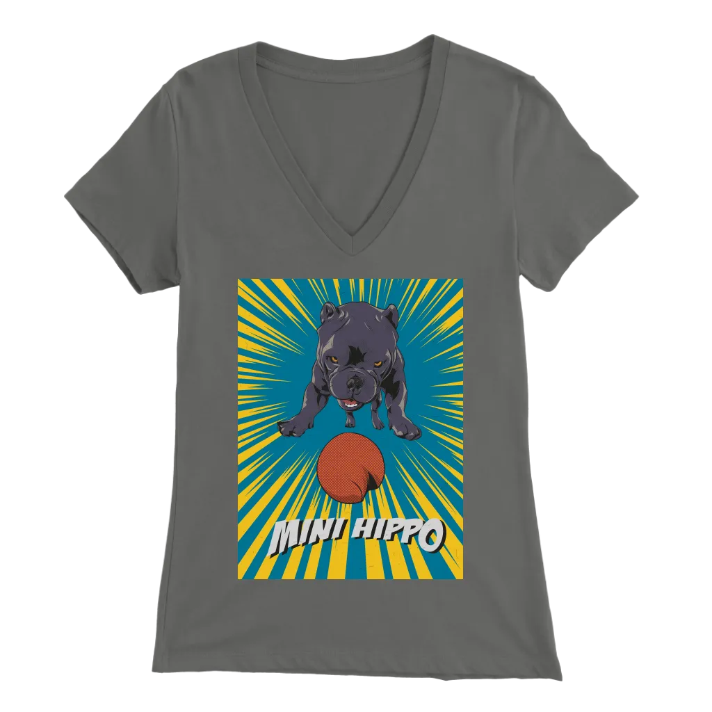 Mini Hippo T-Shirt Women's V-Neck