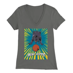 Mini Hippo T-Shirt Women's V-Neck