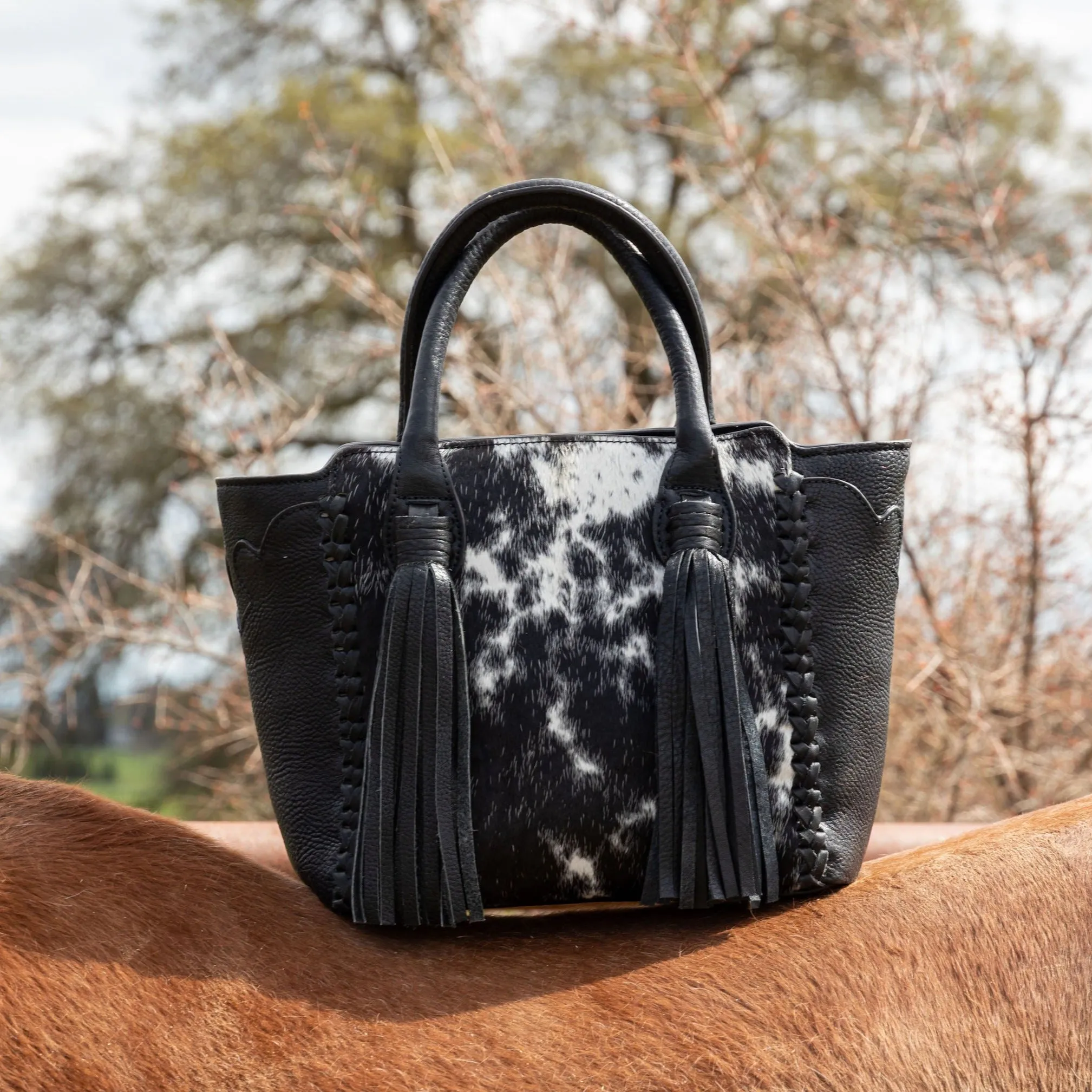 Mini Uptown Tassel Tote