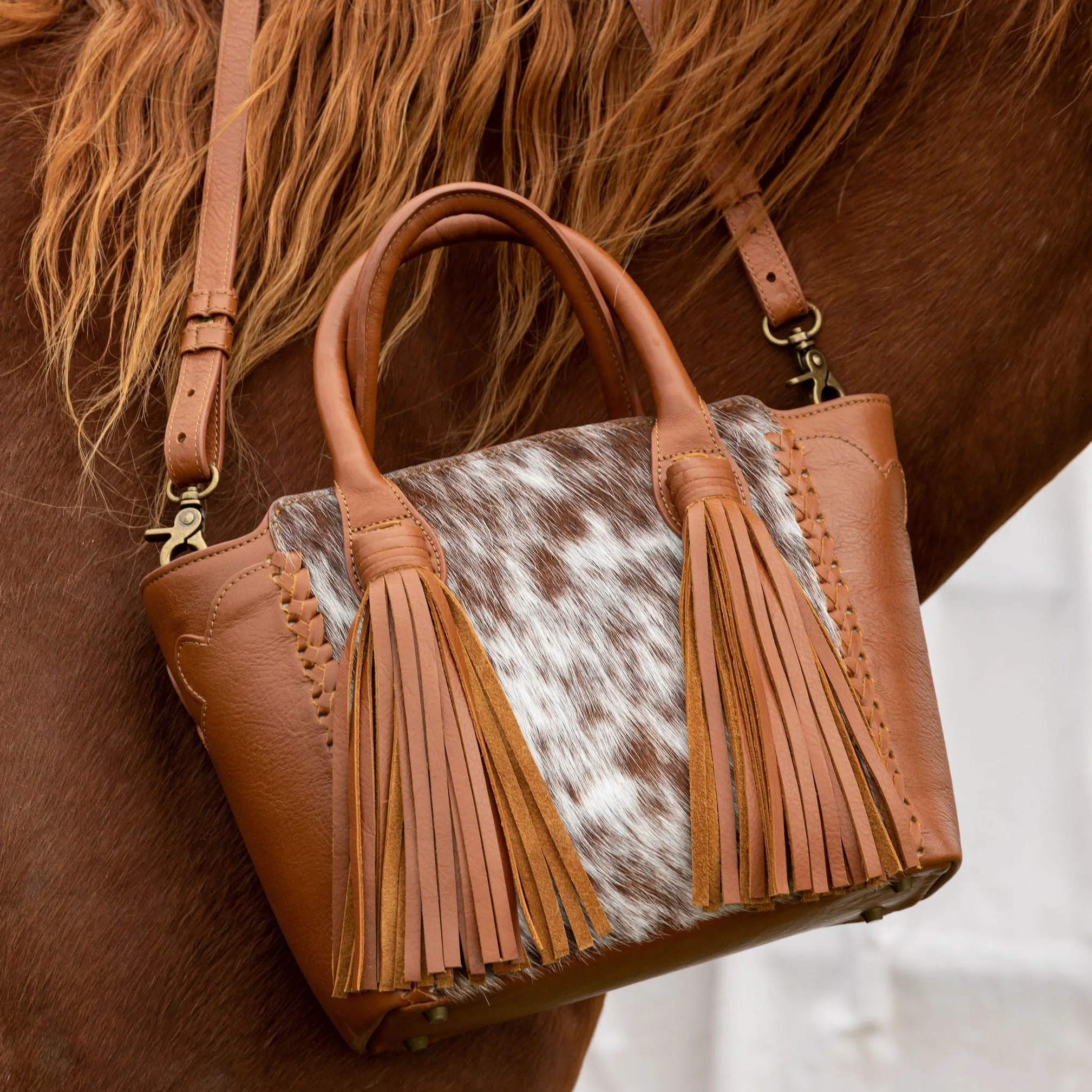 Mini Uptown Tassel Tote