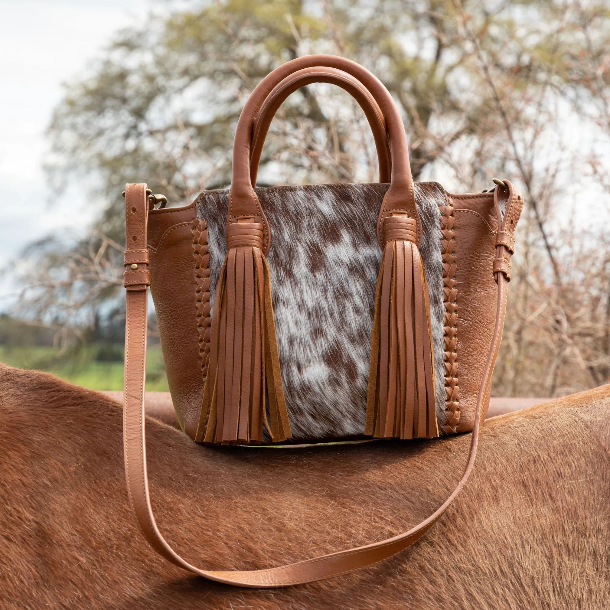 Mini Uptown Tassel Tote