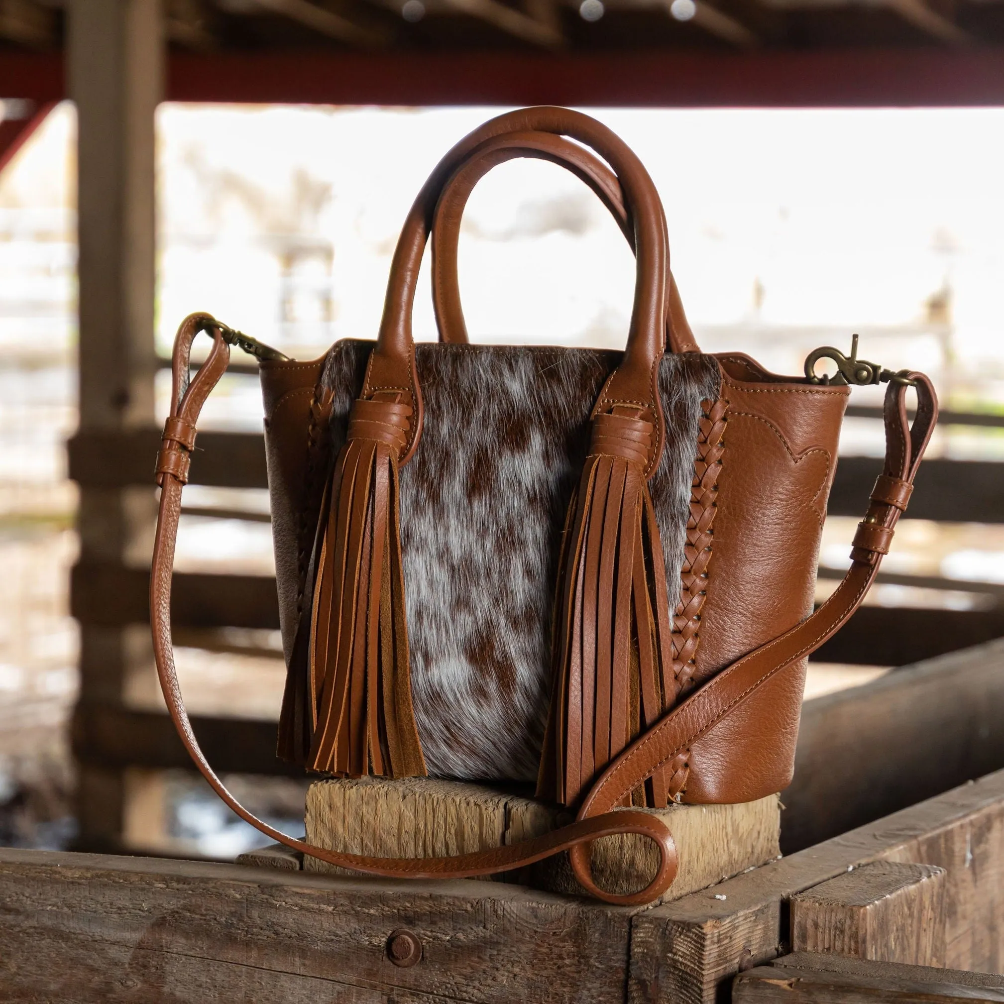 Mini Uptown Tassel Tote