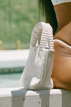 Minky Cord Bag - Cream