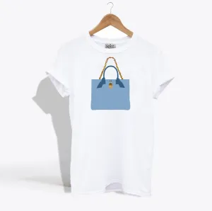 MME. BRUNCH TOTE TEE - Cornflower