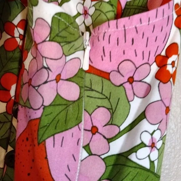 ModCloth Bright &amp; Beautiful Floral Midi Dress Spaghetti Straps Sweetheart Size 6