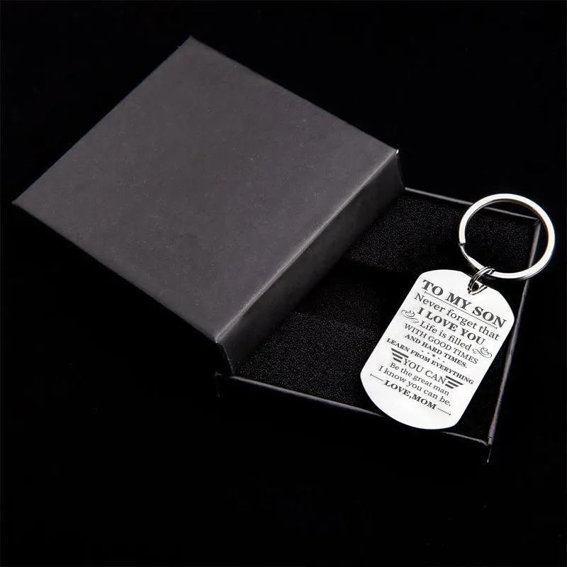 Mom to Son -  Learn from Everything -  Keychain