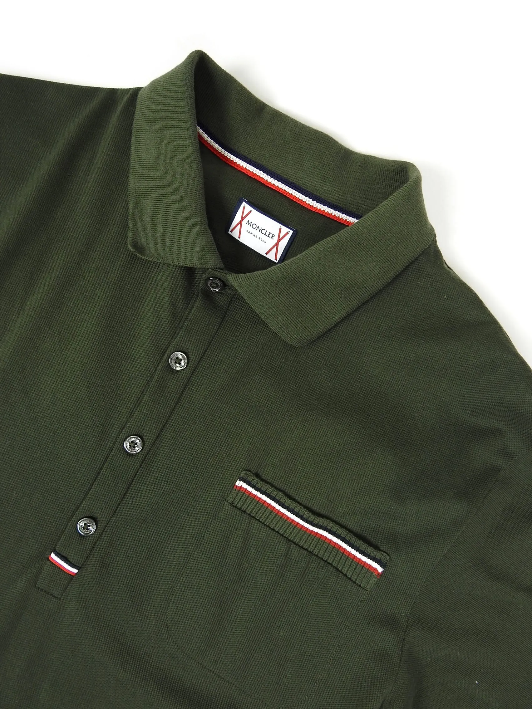 Moncler Gamme Bleu Maglia Polo Size Large