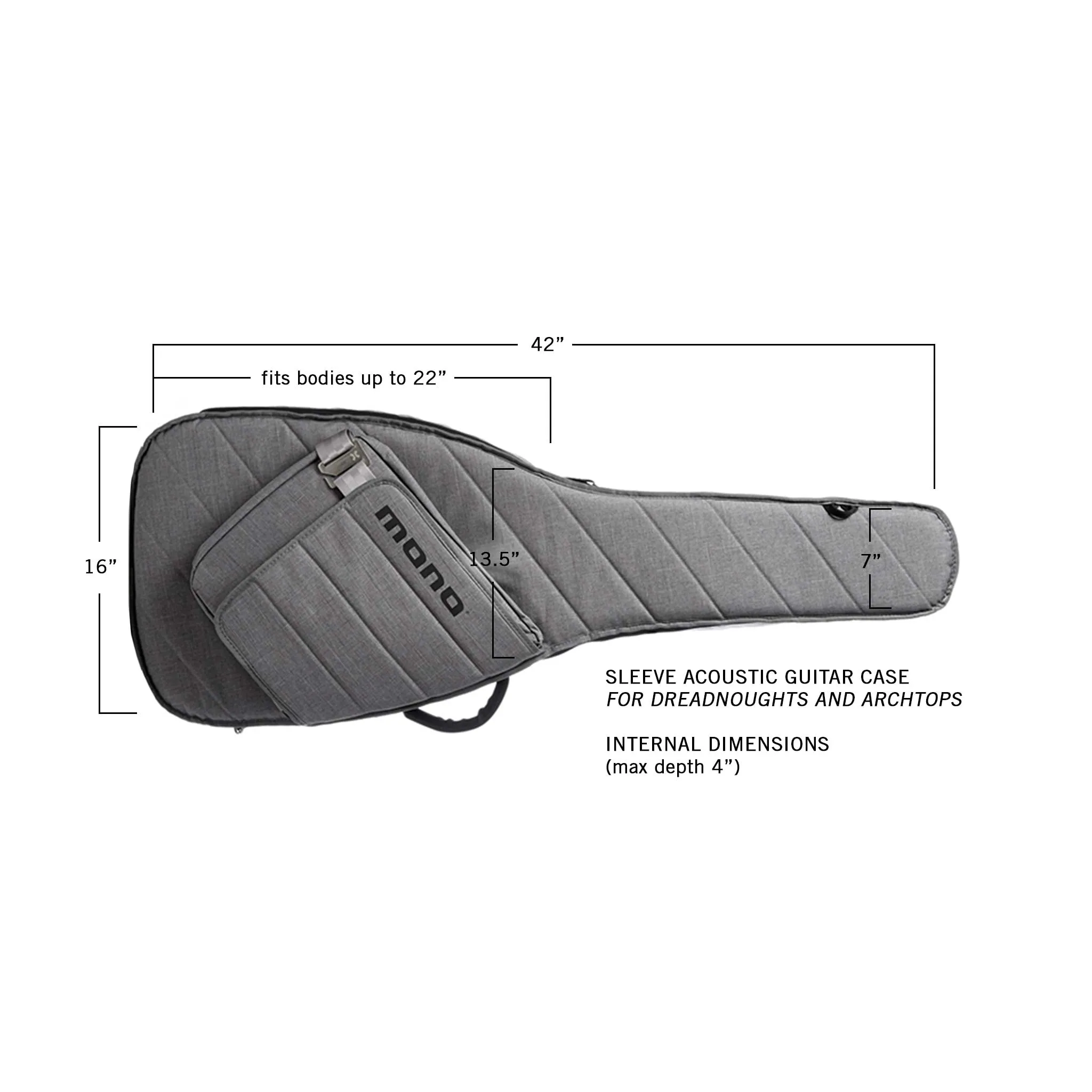 MONO Acoustic Guitar Sleeve Case, Ash