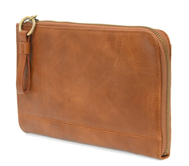Morgan Convertible Wristlet and Wallet in Caramel