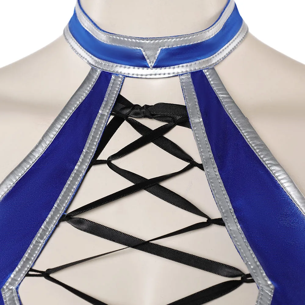 Mortal Kombat 1 Kitana Blue Bikini Cosplay Costume Outfits Halloween Carnival Suit