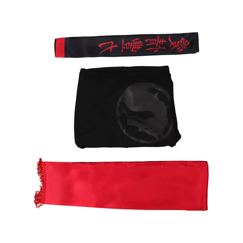 Mortal Kombat Johnny Cage Shorts Waist Protector Cosplay Costume Outfits Halloween Carnival Suit