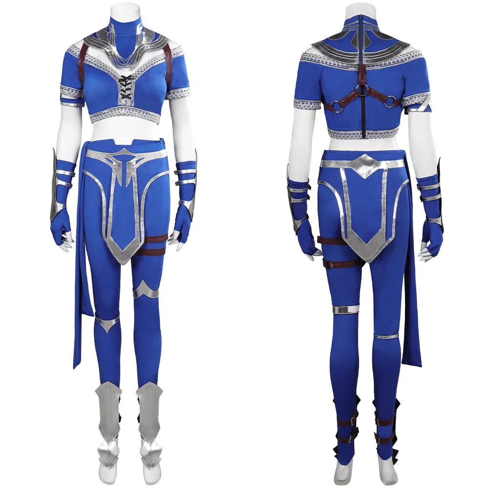 Mortal Kombat Kitana Cosplay Costume Halloween Carnival Suit