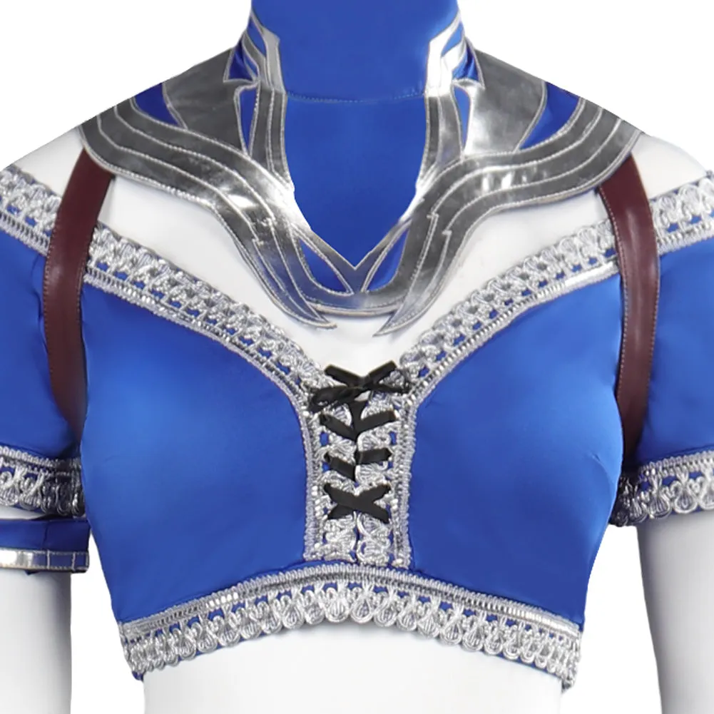 Mortal Kombat Kitana Cosplay Costume Halloween Carnival Suit