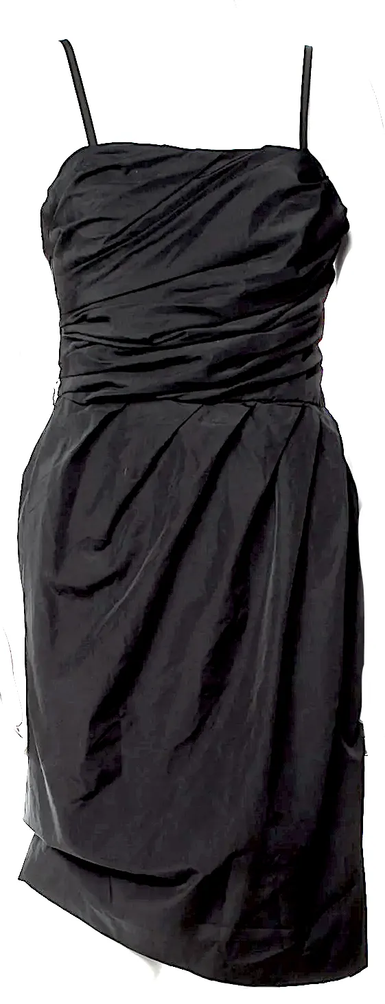 Moschino Italy. Vintage Black Cheap and Chic Knee-Length Dress