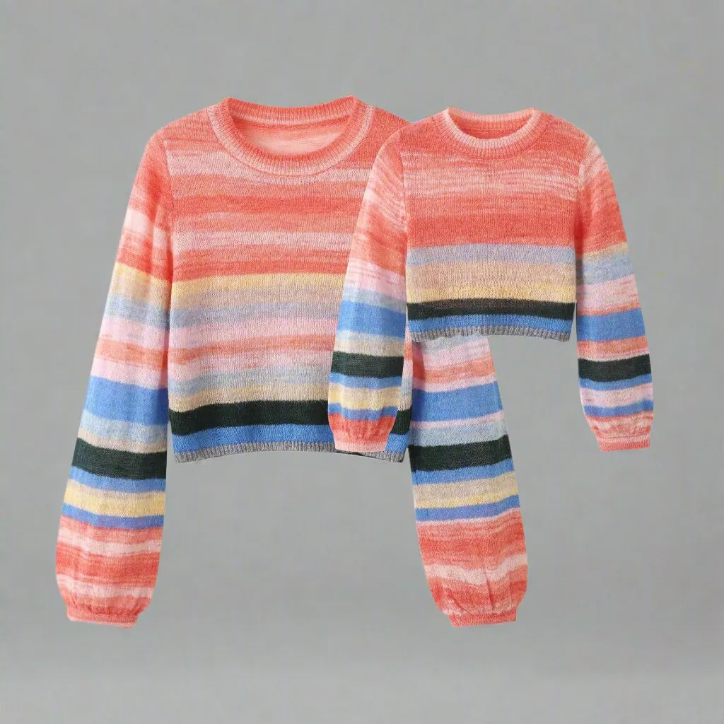 Mother Daughter Matching Trendy Loose Knitwear Sweater