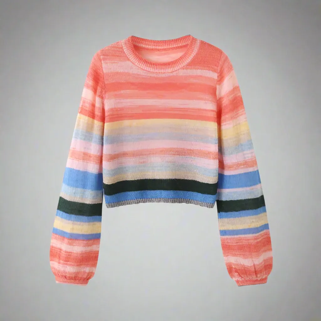 Mother Daughter Matching Trendy Loose Knitwear Sweater
