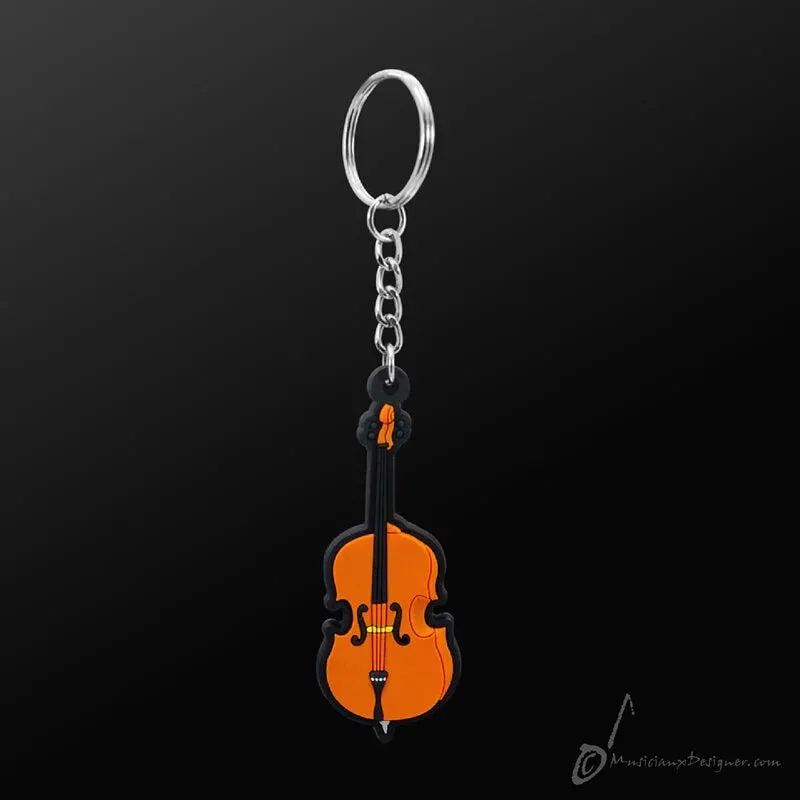 Music Key Ring - Cello