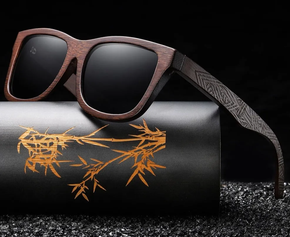 Natural Bamboo Wooden Sunglasses