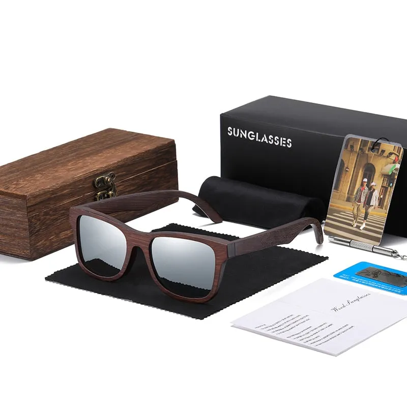 Natural Bamboo Wooden Sunglasses