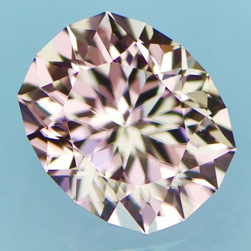 Natural Custom Cut Oval Champagne Peach Zircon (3.77 carats)