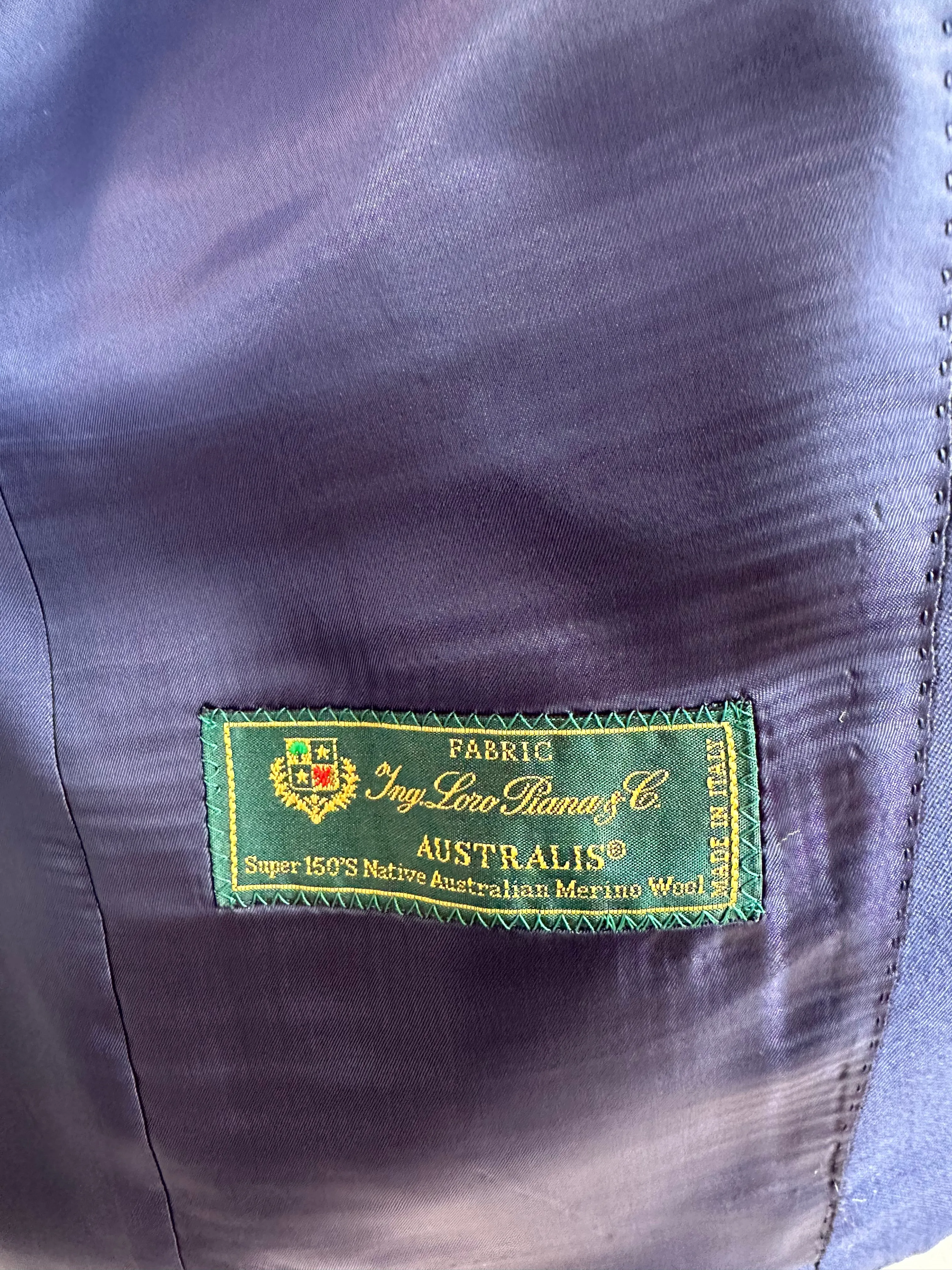 Navy Sharkskin Luxury Suit